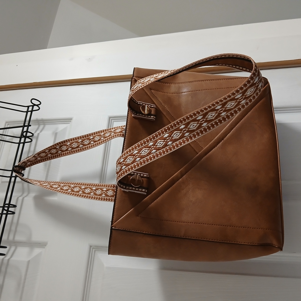 Brown Leather Tote Bag